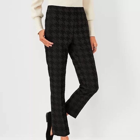 Ann Taylor Denim - Ann Taylor - Houndstooth High Waist The Ankle Pant | 14